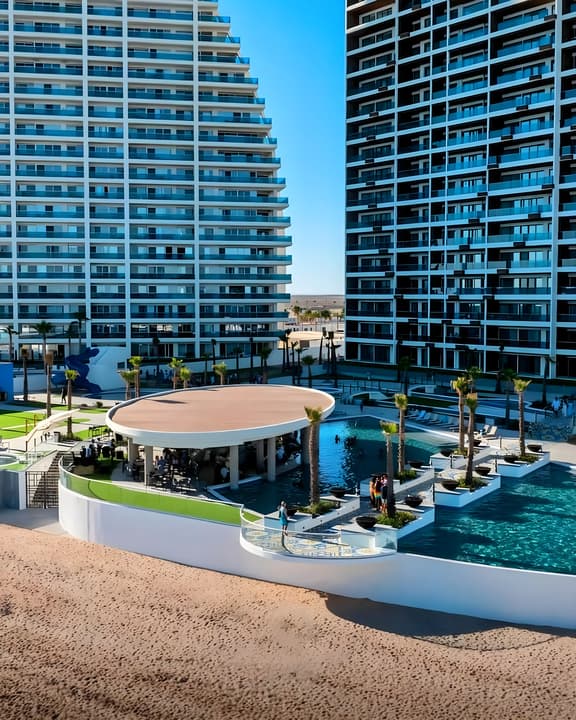 Beachfront 2BR w/ Rooftop Pool | Encantame Soleil